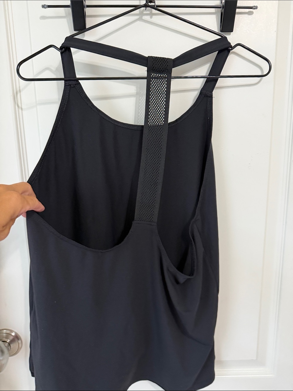Fabletics Black Racerback Workout Tank - Picture 2 of 4